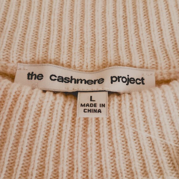 Cashmere Cream & Black Stripe Crop Sweater Cabincore Scandigirl Cozy Size L NWT - Picture 7 of 16